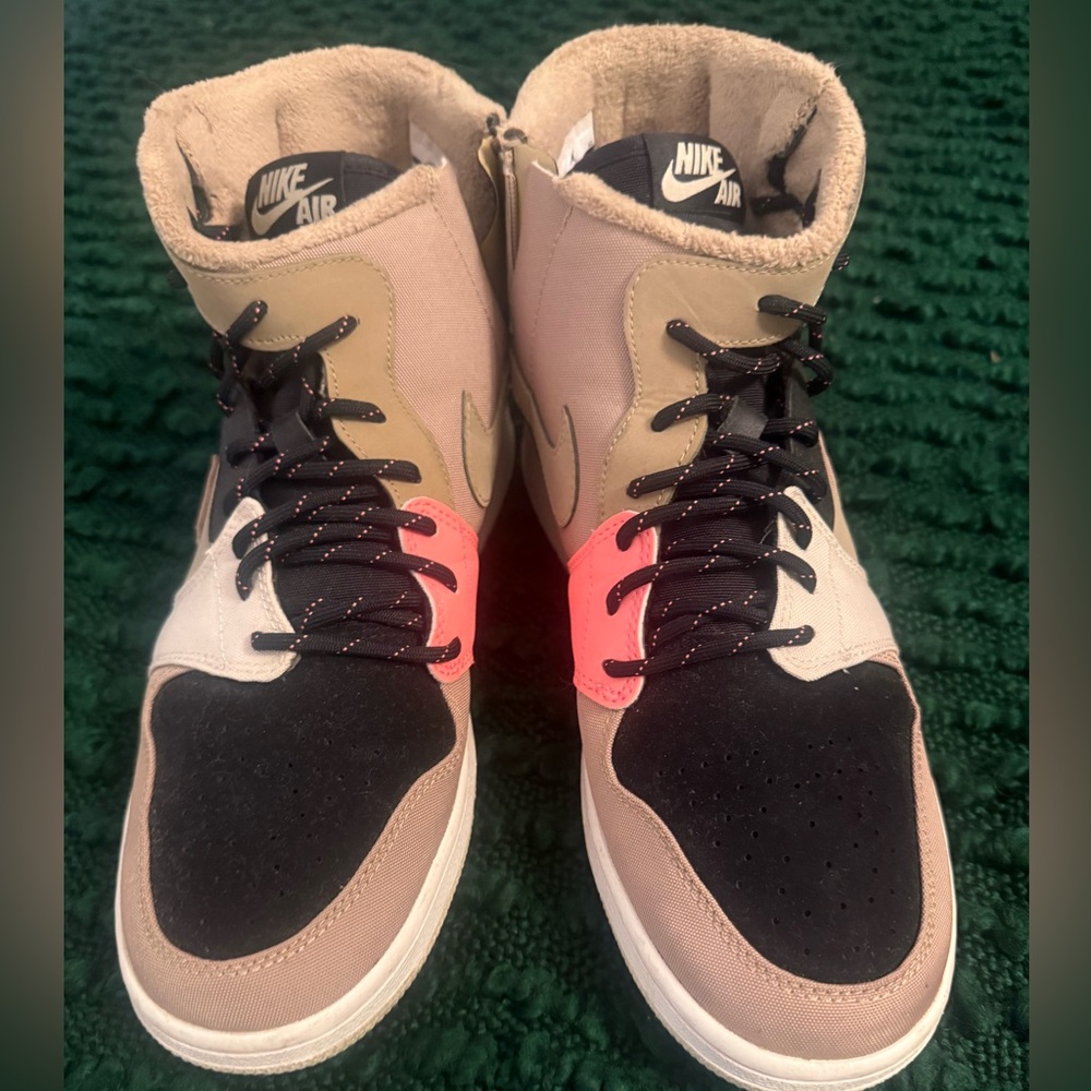 Nike Air High-Tops with Black, White and Pink Accents